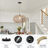 ASCMZOS E26 Hemp Rope Pendant Light Kit, Boho Pendant Light Fixture UL Lamp Holder Lamp Socket, Vintage Ceiling Lights