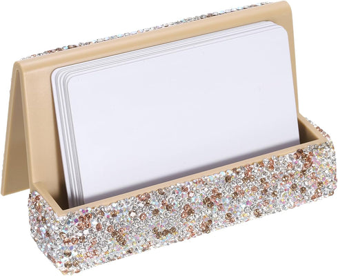 uxcell Business Card Holder for Desk, Plastic Double Side Business Name Card