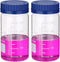 PATIKIL 2 Pack Reagent Media Storage Bottles, 500ml Borosilicate Glass Wide Mouth Bottles for Lab Liquids