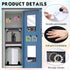 Kosiz 22 Pcs Locker Organizer Kit, Back to School Accessories with Whiteboard, Mirror, Dry Eraser & Hooks