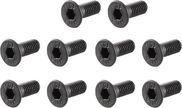 uxcell M3x8mm 10.9 Carbon Steel Countersunk Head Hex Socket Screw, Pack of 50