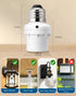 E26/E27 2 Pack, DEWENWILS Light Sensor Socket, Socket Adapter, Automatic Dusk to Dawn Sensor Socket for Porch/Wall