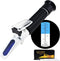 Alcohol Refractometer with ATC, 0~80% VOL Optical Handheld Concentration Tester for Distilled Beverages