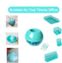 Teal Paper Clips Holder with 100pcs Mint Green Paper Clips for Office Desk Organizer Accessories