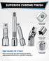 Acxetx 19 Set, 1/4", 3/8" 1/2" Piece Socket Extension and Drive Extension Bar, Universal Joint, Adapters and T-Bar