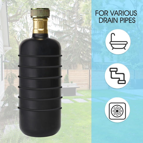 Drain Cleaning Bladder, Unclogs Main Drain & Sewer Line, Water-Powered Cleaner for 4 to 6 Inch Drain Pipes