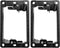 BestMounts 2 Pack Low Voltage Mounting Brackets for Drywall Outlet Cable Pass Through Wall Plates