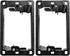 BestMounts 2 Pack Low Voltage Mounting Brackets for Drywall Outlet Cable Pass Through Wall Plates