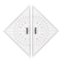 Set Chart Drawing Triangle Ruler, Acrylic Marine Triangle Clear Isosceles Triangle Ruler, Triangular for Nautical