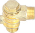 Air Compressor Check Valve, 3 Way Zinc Alloy, G1/2 G3/4 M10 Male Thread Non-Return Tool