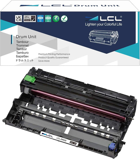 LCL DR820 Drum Unit Replacement for Brother DR820, Compatible with HL-L6200DW, MFC-L5900DW, 1 Black