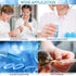5 Pack 10ml Glass Pipette Dropper with 1 Pc Cleaning Brush for Liquid Essential Oil Transfer