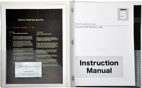 Lion 2-Pocket Plastic Folder with Fasteners, Clear, 1 Folder (92310-CR)