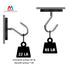 2 65 LB 1/4"-20 Magnetpro Pieces Strong Rubber Coated Mounting Magnets Anti-Scratch & Anti Corrosion, Over Adhesive