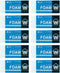 Sakura Crepas Double Foam Eraser RFW-60 - 10 Pieces