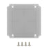 LeMotech Junction Box Mounting Plate, ABS Plastic Internal Panel with Screws, 7.2"x7.2"