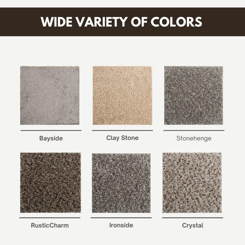 Smart Squares in A Snap Premium Carpet Tiles 8x8 Inch, Soft Padded, Peel and Stick for Easy DIY Installation (Sample)