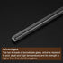 MECCANIXITY 3.3 Borosilicate Glass Stir Rod Mixing Tools, 5.91" to 11.81" Length, Round Ends, 8in2 Sets