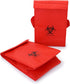 2 Pack 6.75" 10" 5.75", QWORK Medical Specimen Transport Bag, Biohazard Cooler Bag, x x Red