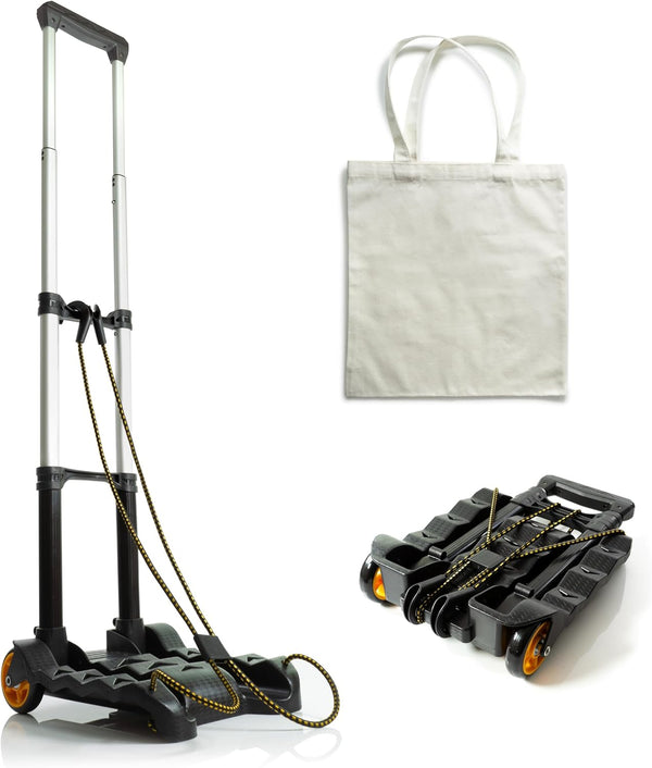 Venmark Folding Luggage Cart with Wheels Foldable, Compact, Lightweight - Portable Hand Truck