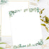 wootile 8.5 11 Inch Leaf Border Stationery Writing Paper Greenery Letterhead Paper x Eucalyptus Border Papers Notes
