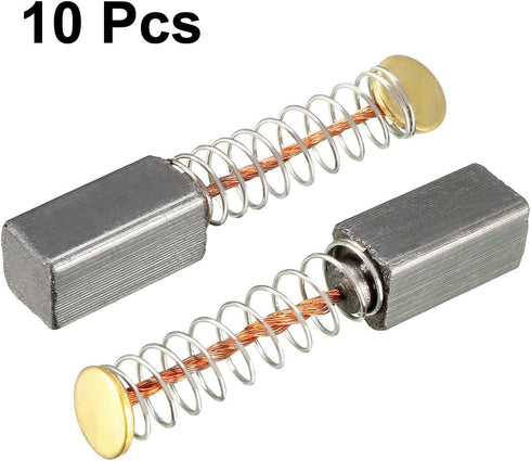 uxcell 10Pcs Carbon Brushes for Electric Motor, 10mmx5mmx5mm, Power Tool Replacement Repair Part