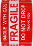 Hybsk Do Not Drop Thank You Fragile Stickers, Adhesive Label, 300 Per Roll