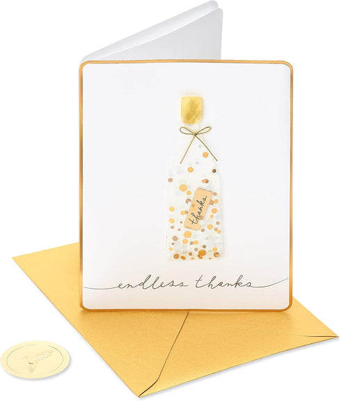 Premium Papyrus Mother's Day Thank You Card - Message in a Bottle Design