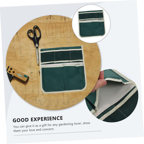Portable Garden Kneeler Seat Tool Bag with Large Storage Pouch Oxford Cloth Gardening Kneeling Bench Organizer