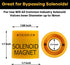Solenoid Valve Magnet Tool #TLMKC, 18 mm Troubleshooting Magnet for All Common Industry Valves