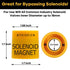 2 PSC Solenoid Valve Magnet Tool #TLMKC, Troubleshooting Magnet 18 mm, Fits All Common Industry Valves