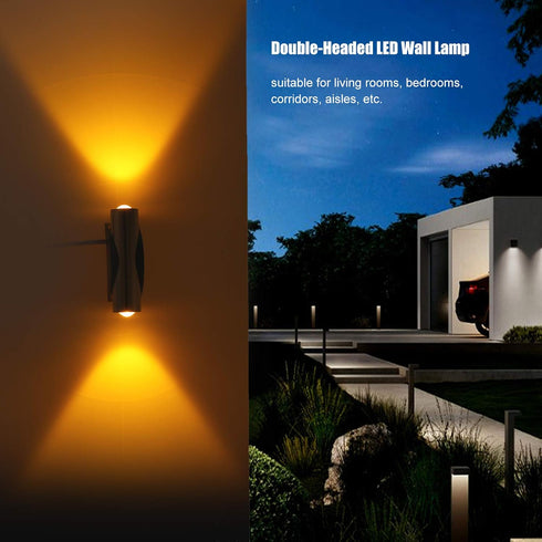 2W, AC85265V Fafeicy DoubleHeaded LED Wall Lamp, Wall Lights & Sconces Wall Lamps & Sconces Lights for Home Bar Porch