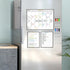 JJPRO Magnetic Monthly Calendar Whiteboard Set for Fridge, Meal Planner Board with Bonus Grocery & Weekly Menu Board
