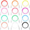 Patelai 12 Pcs Silicone Dental Bib Clips Colorful Napkin Clips Bib Holder