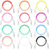 Patelai 12 Pcs Silicone Dental Bib Clips Colorful Napkin Clips Bib Holder