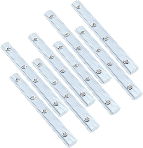 2020 Series Aluminum Profile Straight Line Connector, Inner Straight Bracket Fastener with M5 Screw, Pack of 8
