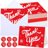 Gueevin 75 Pack Christmas Thank You Cards with Envelopes and Stickers Bulk