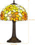 6 Inch Dimmable Bulb 2700K E27 Style Table Lamp with Stained Glass Sunflowers Small Antique Desk Lamp Bedside