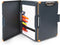 Dexas Duo Clipcase, Portable Double Sided Clipboard Design, 13”x10” Gray/Orange, Office Supplies for Nursing, School,