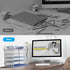 Letter Tray Paper Organizer, 5-Tier White Desk Organizer with Handle for Metal Desktop Document Shelf & Classroom