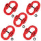 JOIKIT 5 Pack 3/8 Inch Coupling Link, Grade 80 Alloy Steel Hammer Lock Chain Connector, 7100 Lbs Working Load