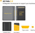 LHiDS A5 Folio 2.0 with Stand - Business Portfolio Resume, 3-in-1 Padfolio, Notebook Cover, Clipboard (Black)