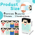 Mabor 8Pcs Cute Salaryman Erasers, Bald Uncle Desk Novelty Erasers for Kids and Office Supplies