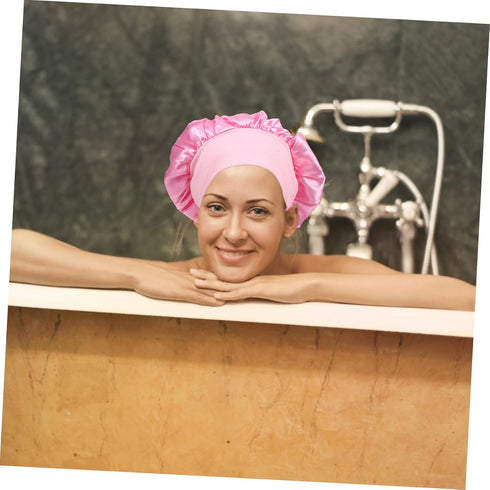 3pcs Satin Sleep Cap for Women Soft Night Bonnet with Wide Elastic Band Hair Protector for Sleeping for Curly Hair Care