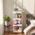 Sorgion 4 Tier Rolling Cart Organizer,Art Craft Diaper Bedside Snack Laundry Room Bathroom Organizer Narrow Thin Slim