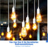 12ft E26 E27 Bulb Light(White,4 Coume Extension Hanging Lantern Cord Cable Extension Light Hanging Lantern Pendant Lamp