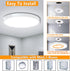 9inch 18W 5000K, Closet LED Ceiling Light Fixture Flush Mount, Modern LED Ceiling Light, Low Profile Slim Flat Surface