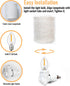 2-Pack Vintage Plug in Night Light with On Off Switch, Replaceable Blub LED Night Lights Plug into Wall Socket, Bright