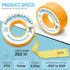 Yellow Gas Pipe Thread Sealant Tape - Pack of 1-260" Length 1/2" Width Thread Seal Tape - for Propane, Natural Gas, and More