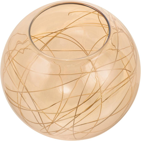Generic Glass Globe Shade:Clear Globe Shade 5.9 Diameter,2.56-2.75 Fitter Opening Lamp Shade for